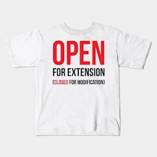 Open Closed Principle Kids T-Shirt